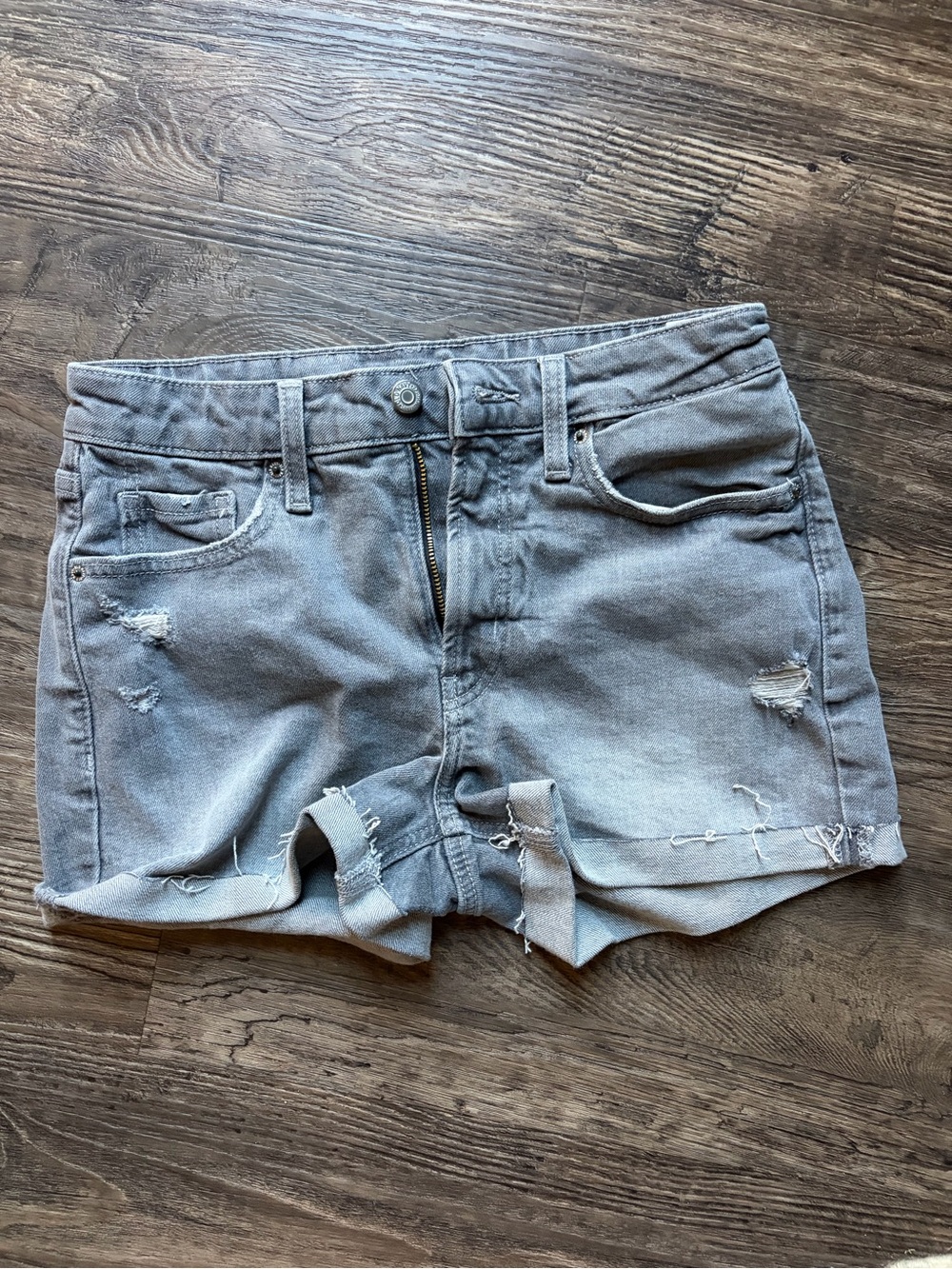 Old Navy Light Blue Distressed Jean Shorts